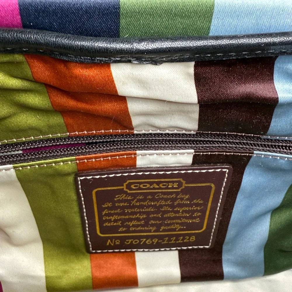 Coach Black Legacy Set-Leigh satchel, Kisslock Wallet, Ltd Ed Clutch, Swingpack - Picture 9 of 13